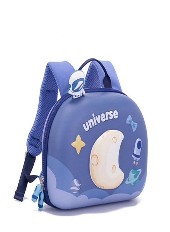 SID MAGIC Kids Backpack for Girls & Boys - Lightweight Toddler School Bag | Cute 3D Moon & Universe Design | Waterproof, Comfortable, Adjustable Straps - Ideal for Preschool & Daycare (Galaxy Blue) - Image 1